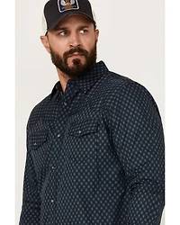 Moonshine Spirit Men's Townie Wallpaper Geo Print Long Sleeve Snap Western Shirt