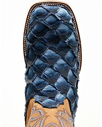 Cody James Men's Exotic Pirarucu Western Boots - Broad Square Toe