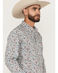 Ariat Men's Stiles Paisley Print Fitted Long Sleeve Button-Down Western Shirt
