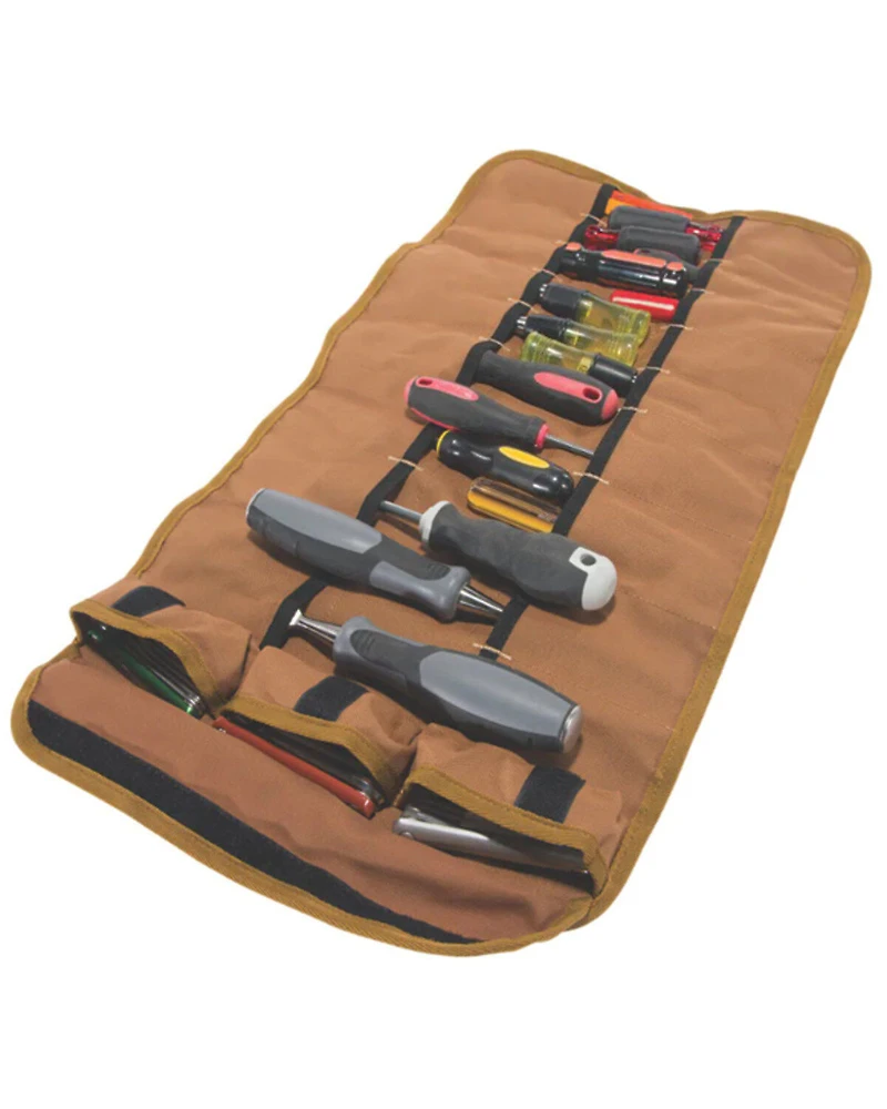 Carhartt Brown 18-Pocket Utility Tool Roll