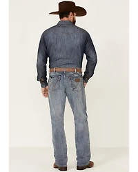 Wrangler Retro Men's Greeley Light Wash Stretch Relaxed Bootcut Jeans - Tall