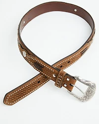 Nocona Men's Ostrich Underlay Western Belt