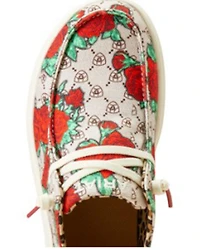 Ariat Women's Hilo Rose Logo Print Casual Shoes - Moc Toe