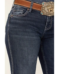 Shyanne Women's Tess Mid Rise Trouser Performance Stretch Denim Jeans