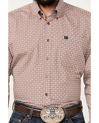 Cinch Men's Geo Print Long Sleeve Button-Down Western Shirt