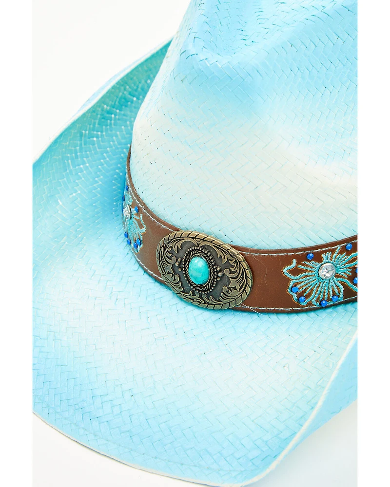 Shyanne Women's Better In Blue Straw Cowboy Hat