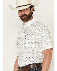 Ariat Men's Grant Geo Print Short Sleeve Button-Down Western Shirt