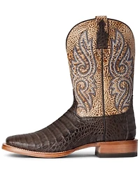 Ariat Men's Denton Exotic Caiman Belly Skin Western Boots - Broad Square Toe