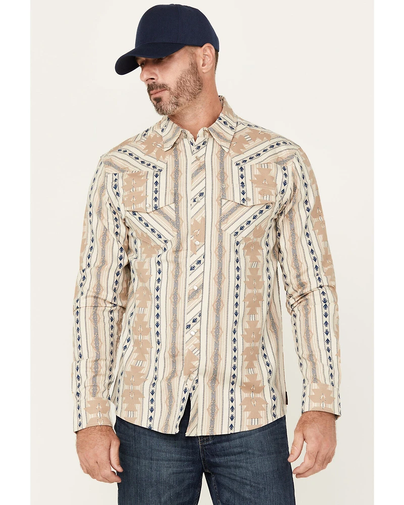 Cody James Men's FR Sedona Southwestern Striped Long Sleeve Pearl Snap Western Work Shirt