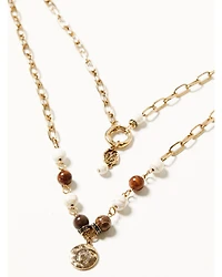 Shyanne Women's Summer Moon Antique Gold Jewelry Set - 3 Piece