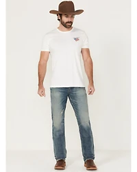 Moonshine Spirit Men's Slasher Wash Decker Slim Straight Rigid Denim Jeans