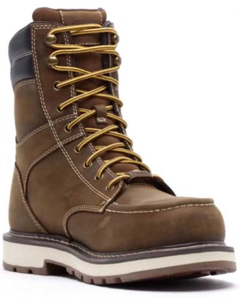 Keen Men's 8" Cincinnati Waterproof Lace-Up Work Boots - Carbon Fiber Toe