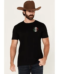 Moonshine Spirit Men's Eagle Skull Mexico Short Sleeve Graphic T-Shirt