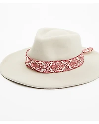 Nikki Beach Women's Mink Cheyenne Ribbon Fedora