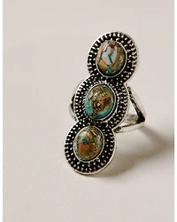 Shyanne Women's Mystic Summer Tiered Concho Statement Ring