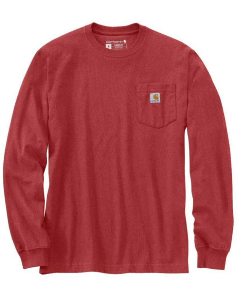 Carhartt Men's Loose Fit Heavyweight Long Sleeve Pocket Graphic T-Shirt