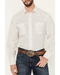 Roper Men's KC Geo Print Long Sleeve Snap Western Shirt