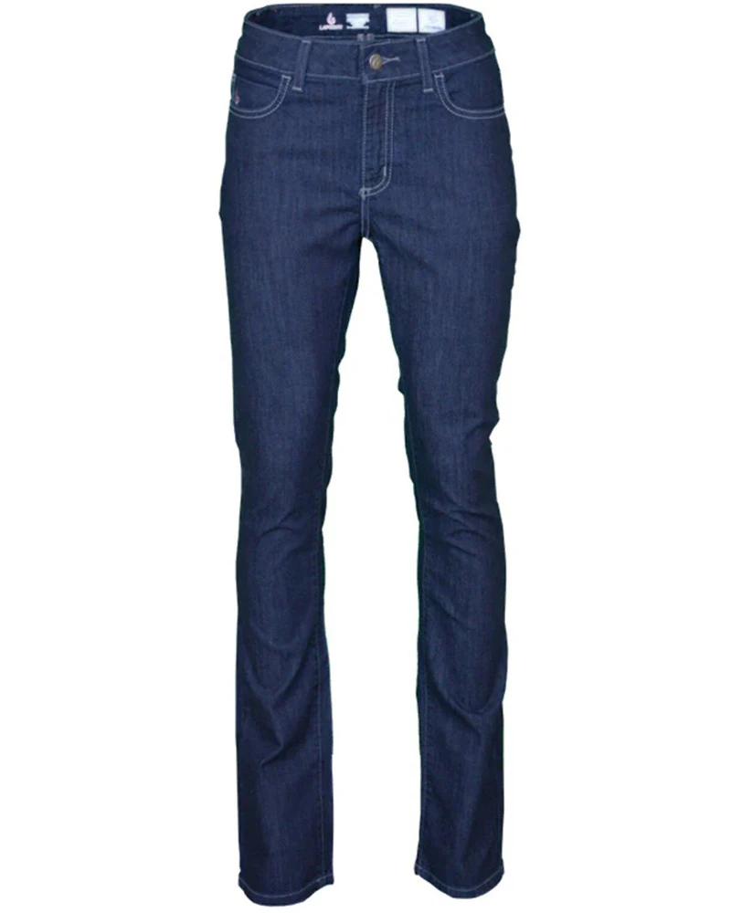 Lapco Women's FR Dark Wash Bootcut Comfort Stretch Denim Jeans