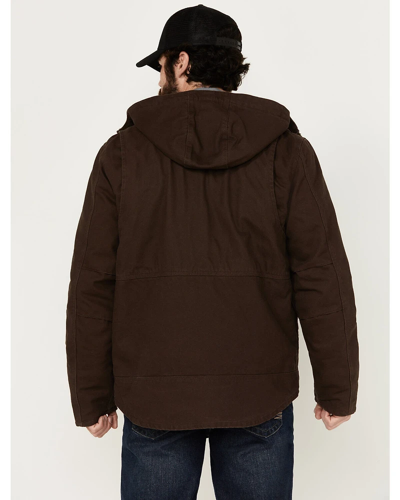 Hawx Men's Castile Weather Duck Hooded Work Jacket
