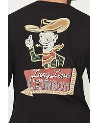 Wrangler Men's Long Live Cowboys Sleeve Graphic T-Shirt