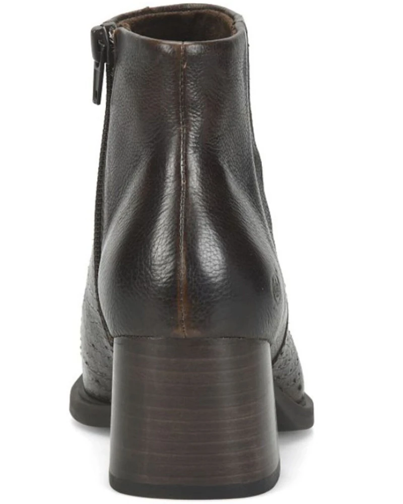 Born Women's Aiken Snakeskin Print Booties - Snip Toe