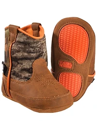 Double Barrel Infant Boys' Gunner Mossy Oak Western Booties - Round Toe