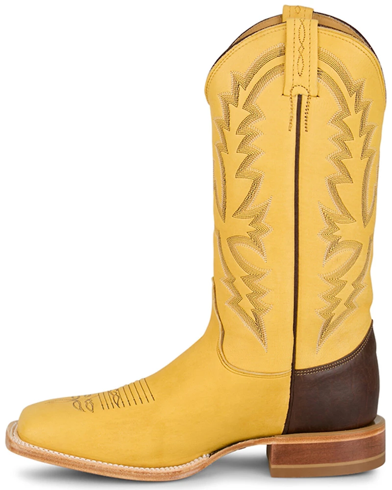 Justin Men's Deerskin Western Boots - Square Toe