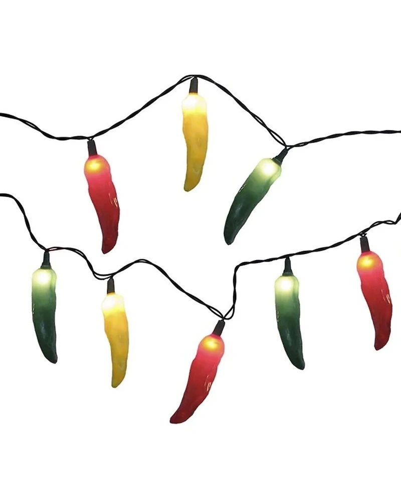 Kurt Adler 9' UL 10L Chili Pepper Light Set