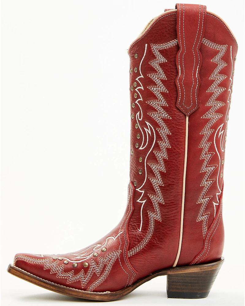 Circle G Women's Studded Western Boots - Snip Toe