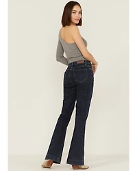 Rock & Roll Denim Women's Yoke Front Flare Jeans