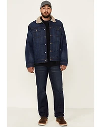 Cinch Men's FR Stretch Denim Sherpa Lined Trucker Work Jacket