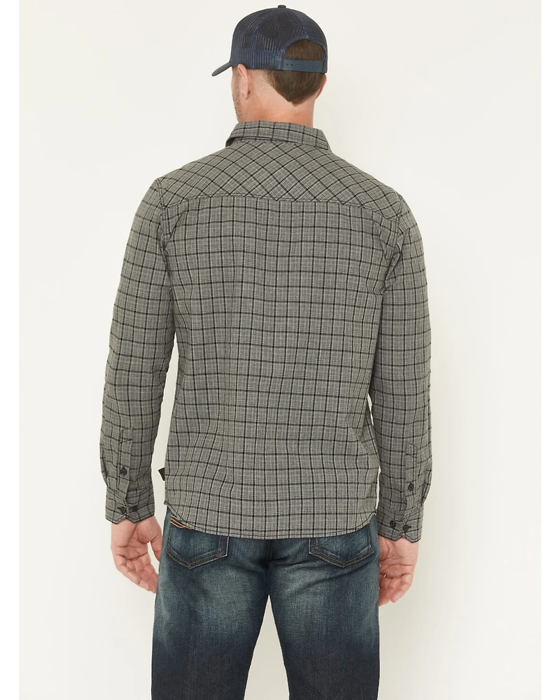 Brothers and Sons Men's Bryce Plaid Print Long Sleeve Button-Down Western Shirt