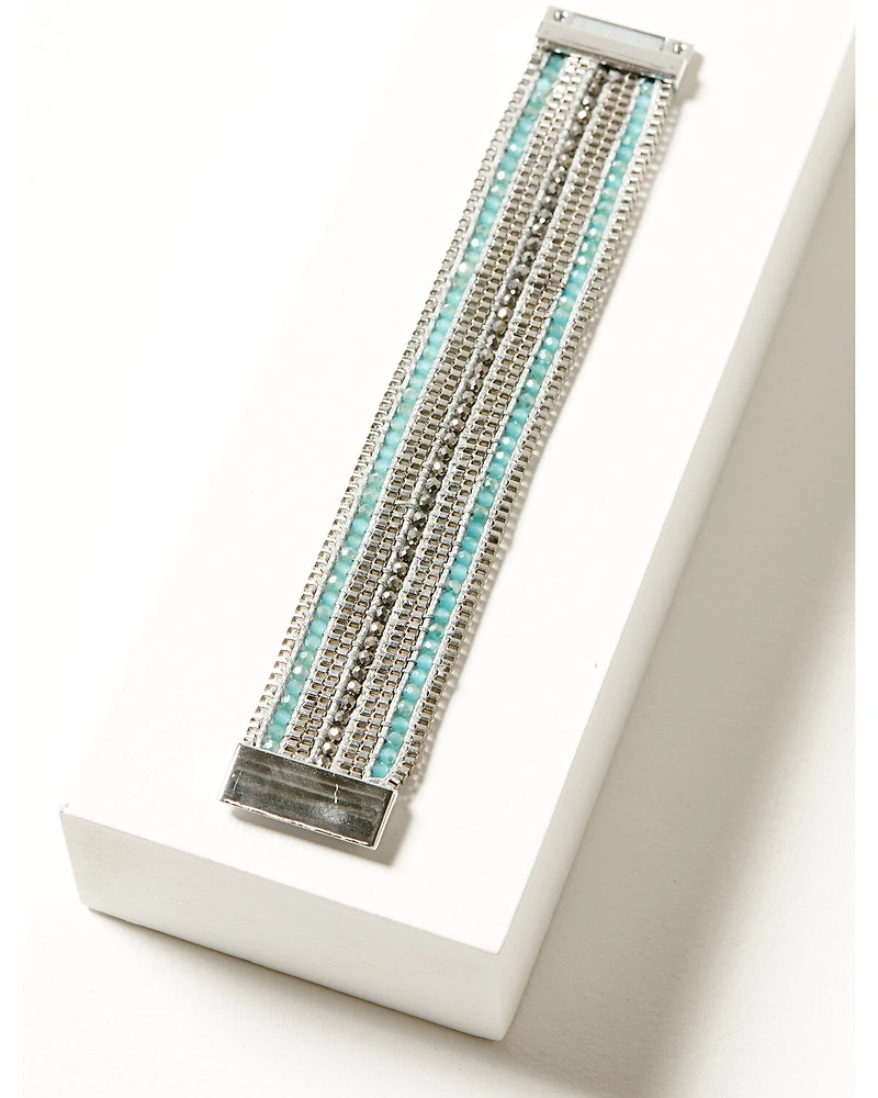 Shyanne Women's Magnetic Beaded Layer Bracelet