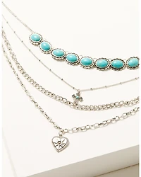 Shyanne Women's Heart And Cross Layered Necklace