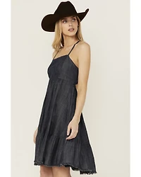 Ariat Women's Calico Chambray Tie Back Mini Dress