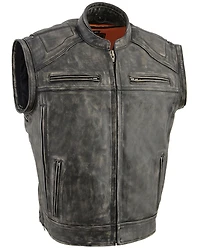 Milwaukee Leather Men's Distressed 2 In 1 Motorcycle Jacket - 4X