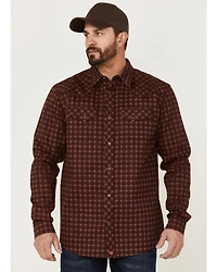 Cody James Men's FR Tartan Plaid Print Long Sleeve Snap Work Shirt
