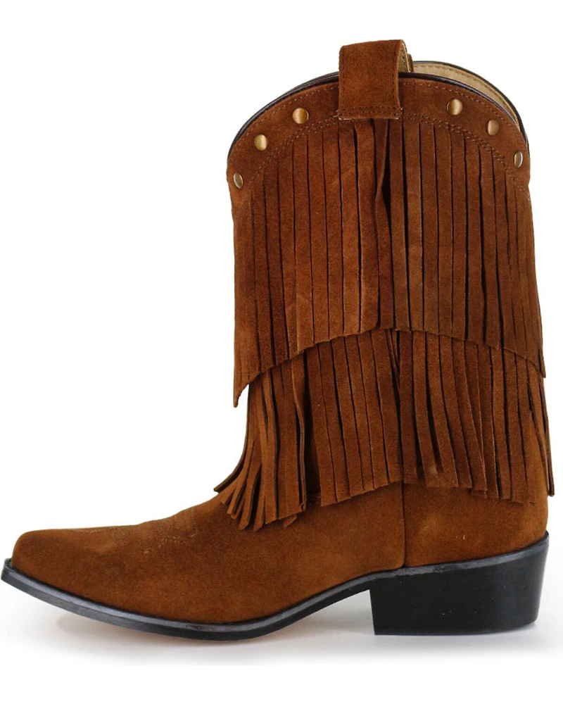Shyanne® Girls' Fringe Snip Toe Western Boots