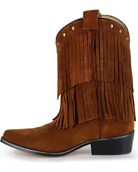 Shyanne® Girls' Fringe Snip Toe Western Boots