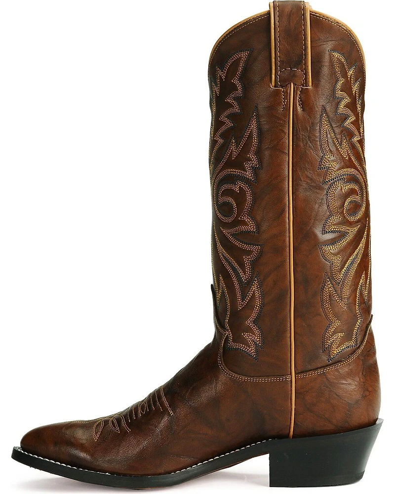 Justin Men's Marbled Deerlite Western Boots - Round Toe