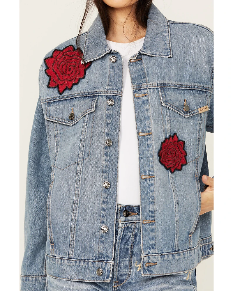 Ariat Women's Medium Wash Rodeo Quincy Denim Trucker Jacket