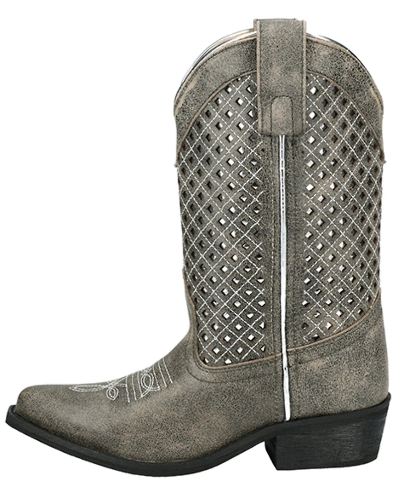 Smoky Mountain Little Girls' Magnolia Western Boots - Snip Toe