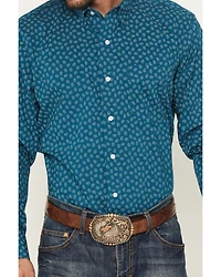 Wrangler X Cody Johnson Men's Paisley Print Long Sleeve Button-Down Western Shirt