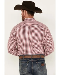 Ariat Men's Valen Plaid Print Long Sleeve Button-Down Western Shirt