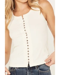 Idyllwind Women's Edna Button Front Ribbed Tank