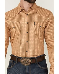 Cinch Men's Geo Striped Print Long Sleeve Snap Western Shirt