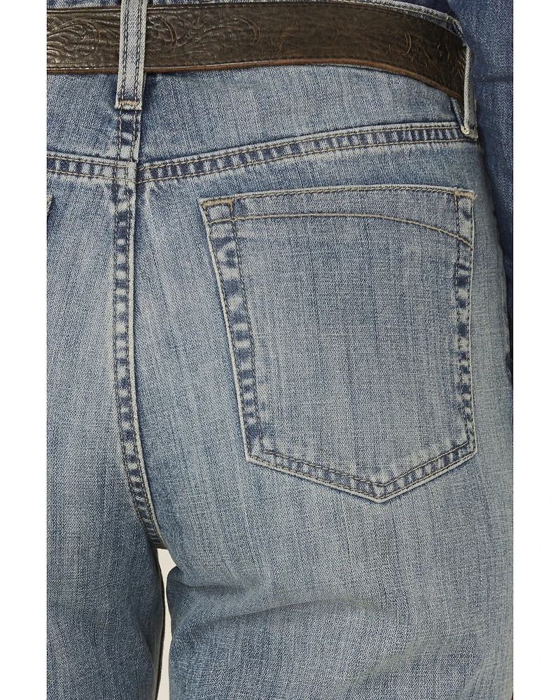 Cinch Women's Tatum Medium Wash High Rise Easy Fit Trouser Jeans