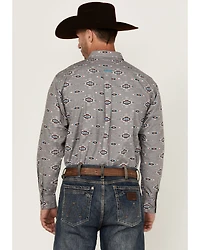 Ariat Men's Jarrod Southwestern Print Long Sleeve Button-Down Western Shirt
