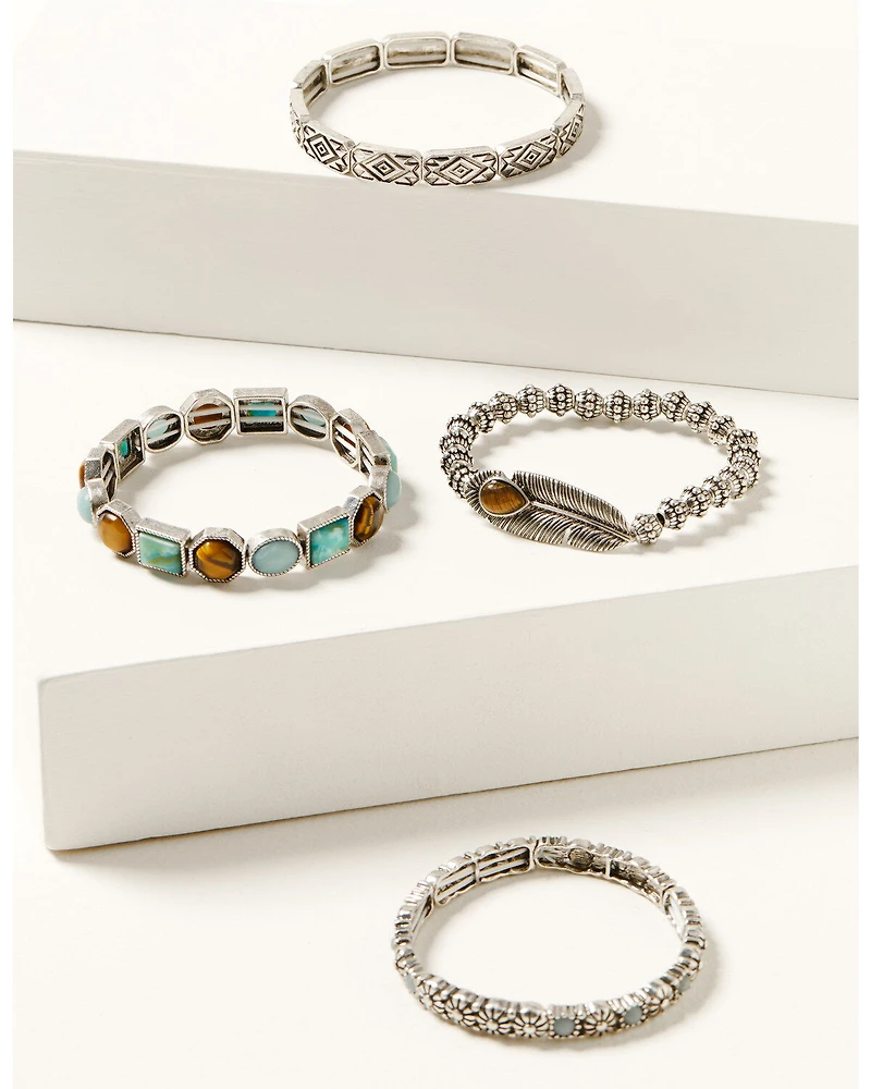 Shyanne Women's Juniper Sky Bracelet Set - 3 Piece