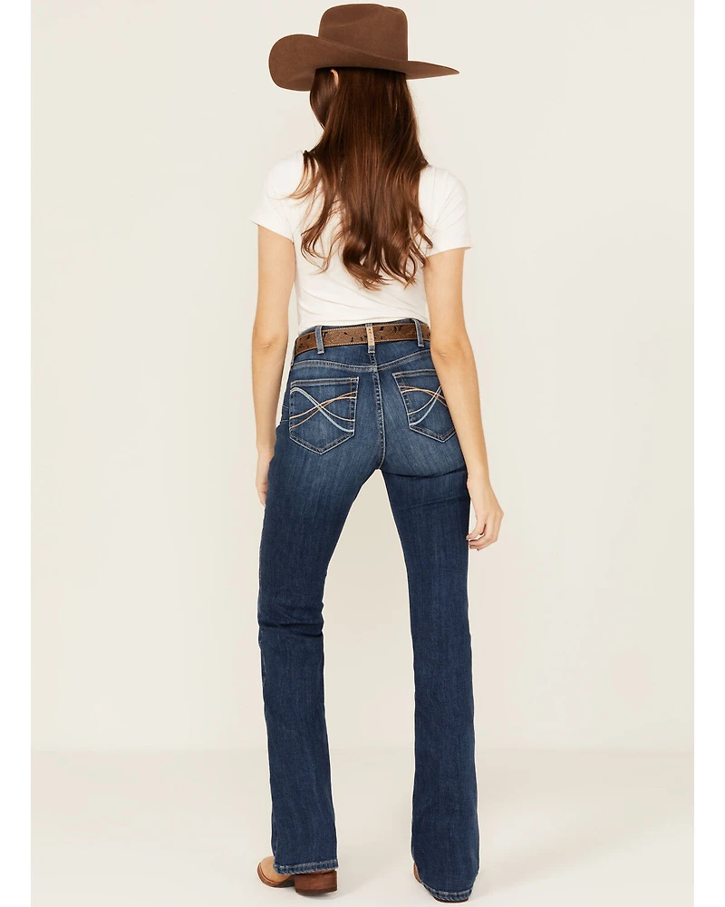 Ariat Women's Jessica Dark Wash High Rise Bootcut Stretch Denim Jeans